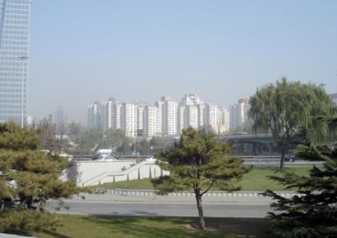 北京立交橋的綠化設計??安惠立交橋