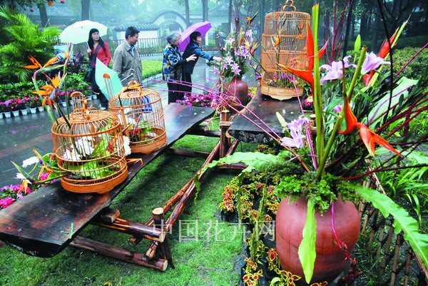 插花 比賽 公園