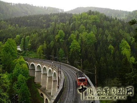 塞默靈鐵路 中國風景園林網
