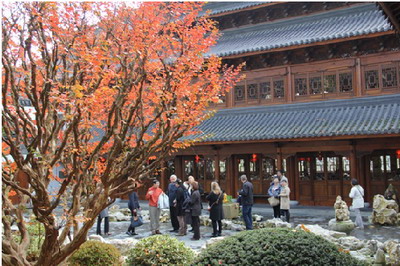 歐洲 中國園林 駐比利時使館 參觀 天堂公園 中國風景園林網