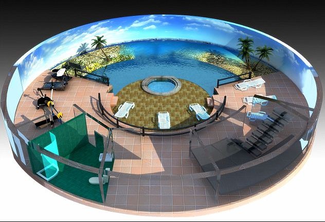 “世界末日避難所”內(nèi)將配備室內(nèi)游泳池。