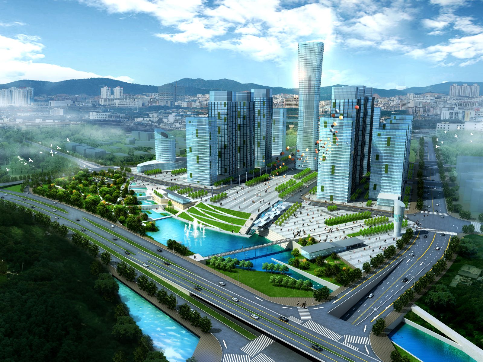 重慶涪陵李渡新區(qū)迎賓廣場