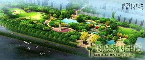 林語(yǔ)墅設(shè)計(jì)中融合高爾夫、河谷、花海、花徑、淺灘、密林等元素，打造變化多樣的高端樣板景觀