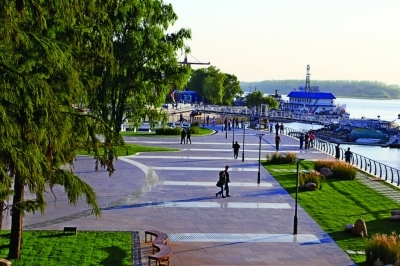 下關(guān)濱江試驗段景觀。