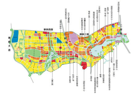 梅溪湖國際新城重點項目分布圖