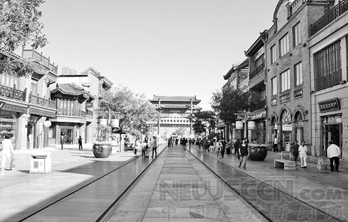 現實中的北京大柵欄新街景