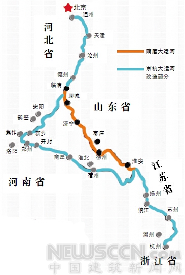 大運河路線圖