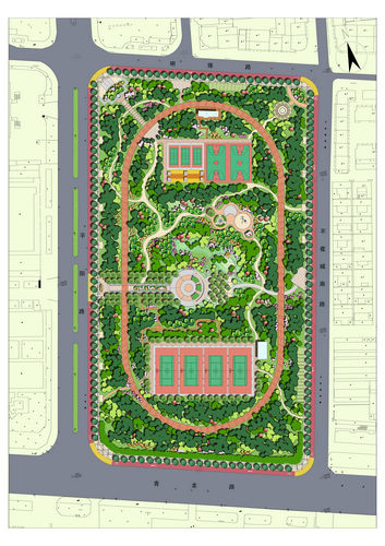 新泰體育公園 體育公園 景觀設(shè)計 