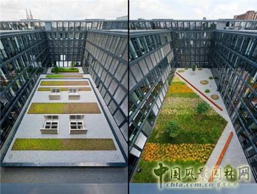 德國(guó)科隆Rheinpark-Metropole辦公空間景觀設(shè)計(jì)