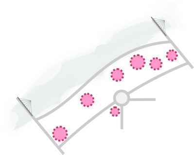 青山濱江商務區示意圖