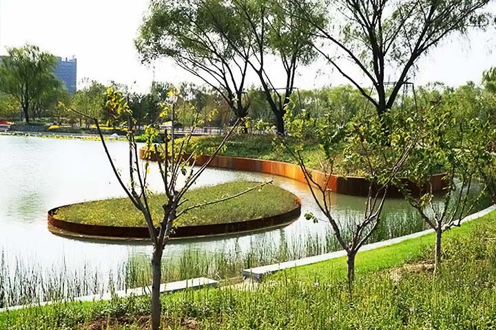 北京節(jié)水集雨型綠地項(xiàng)目考察