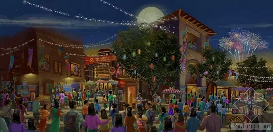 上海迪士尼樂園景觀方案效果圖