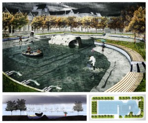 由雨水集成的水上廣場:荷蘭鹿特丹雨水廣場