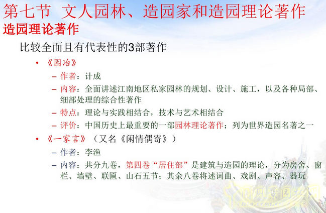 中外園林史知識重點（中）