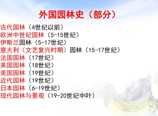 中外園林史知識重點（下）