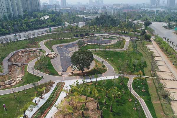 云南首個(gè)開放式海綿城市濕地公園建成