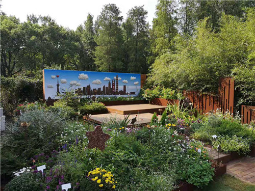 千花萬草為上海植物園化上“國慶妝”