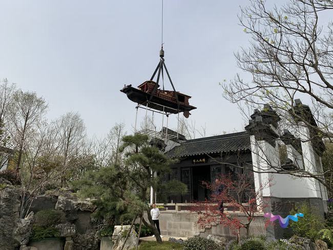 紅船“駛?cè)搿奔闻d園 揚(yáng)州世園會(huì)彰顯紅色元素