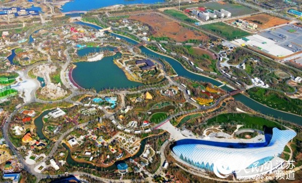 江蘇：生態留白迎蝶變 “世園”花開棗林灣