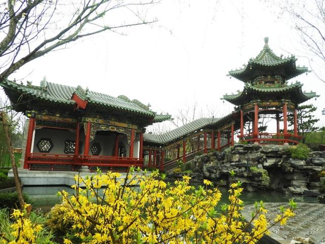 揚州世園會64座室外展館展園各具特色