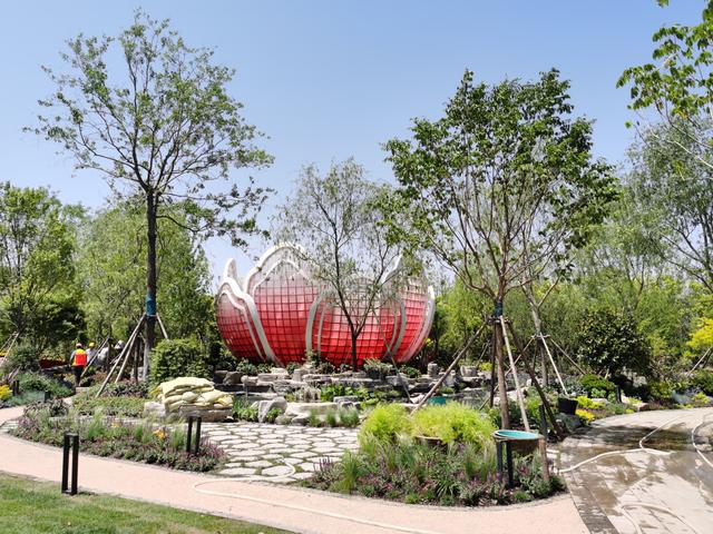 第十屆中國花博會山東展園展區即將精彩綻放