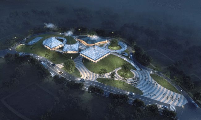 徐州園博園一云落雨國際館：理性思維下的浪漫