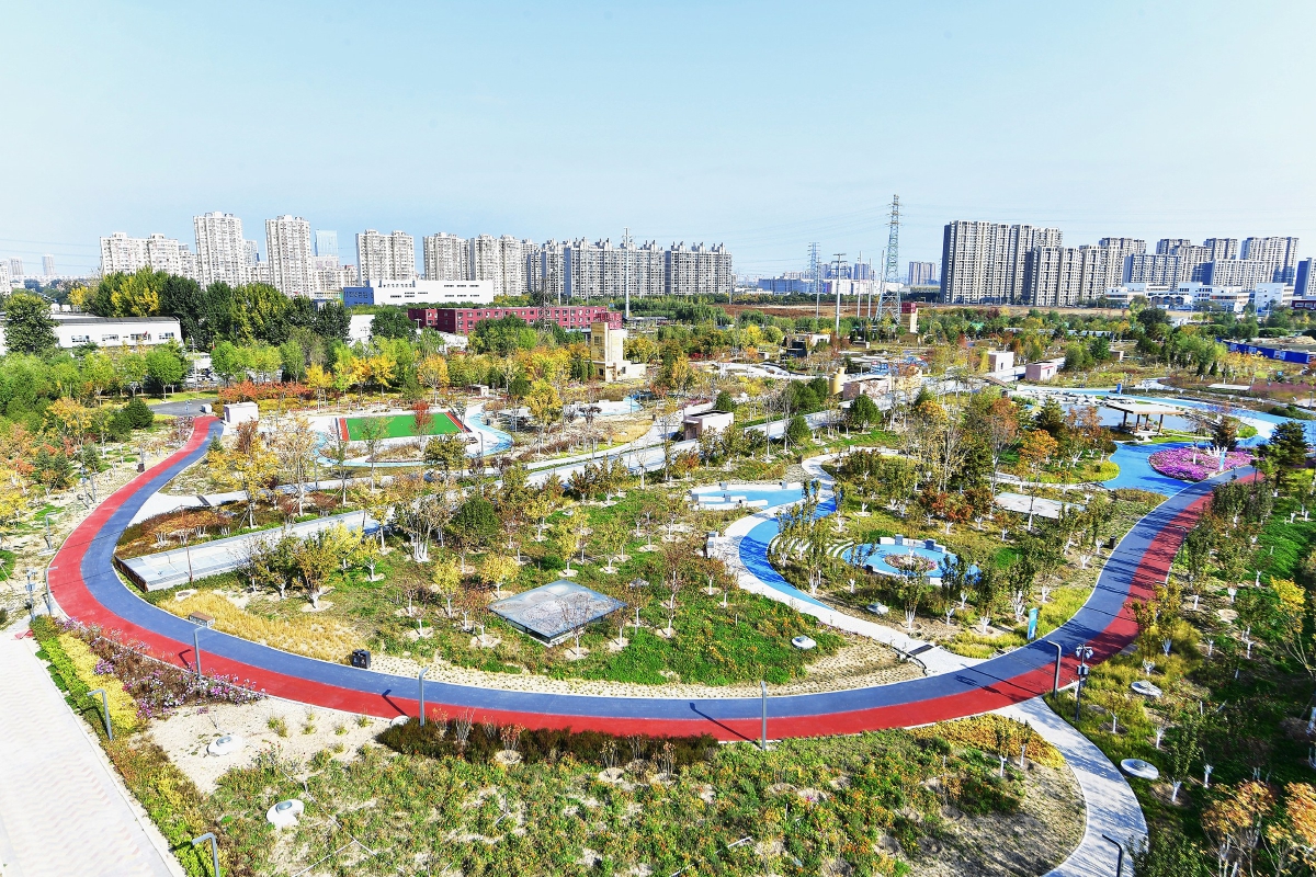 地下治污地上造綠 北京副中心最大再生水廠有了水系景觀公園