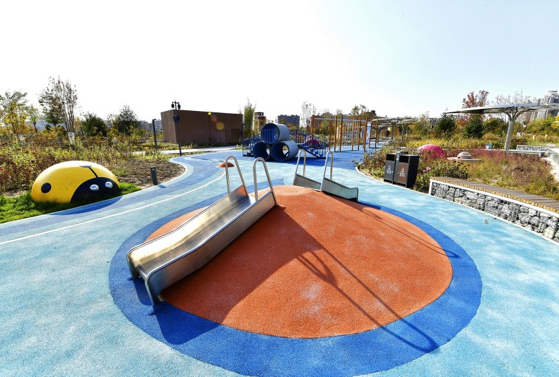 地下治污地上造綠 北京副中心最大再生水廠有了水系景觀公園