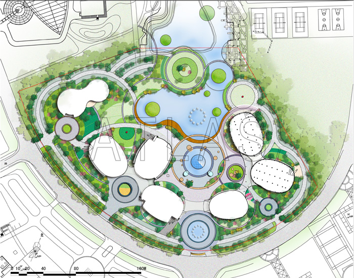 北京中關村生命科技園景觀設計