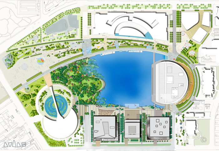 天津市文化中心景觀規劃設計