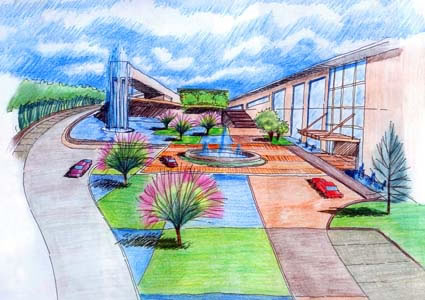 成都錦和中心景觀設計