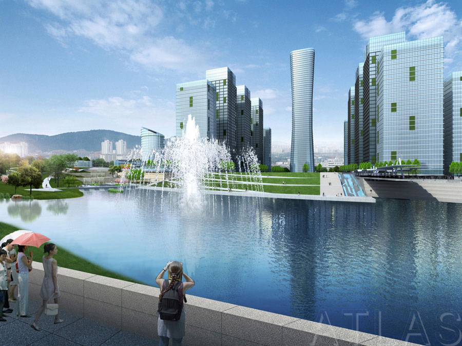 重慶涪陵李渡新區迎賓廣場