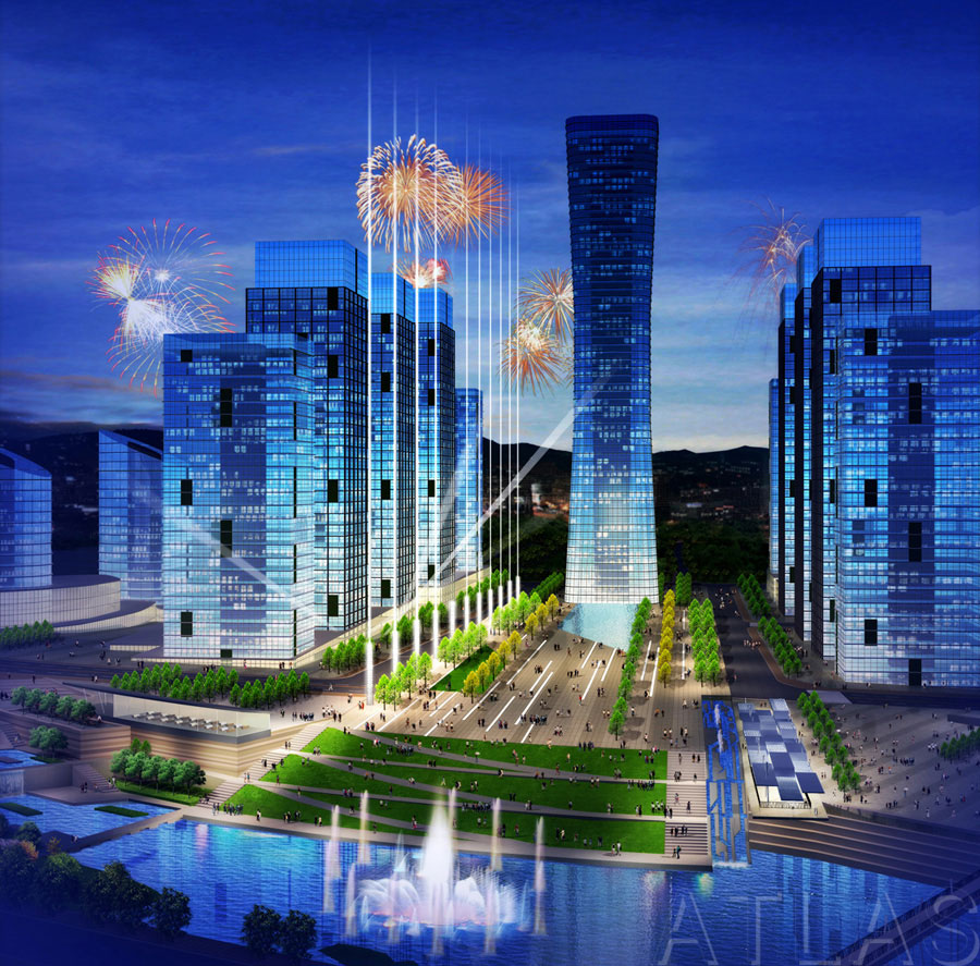 重慶涪陵李渡新區(qū)迎賓廣場(chǎng)