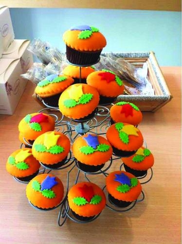 郁金香造型的糕點(diǎn)