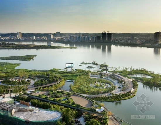 畢路德設計的四川遂寧涪江濕地公園