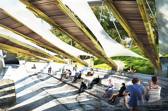 馬來(lái)西亞的竹制玲瓏谷游客中心