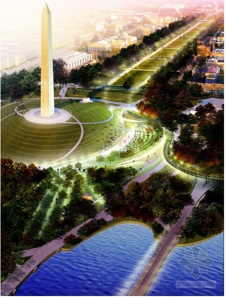 Diller Scofidio Renfro等設(shè)計的美國國家廣場競賽項目