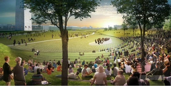 Diller Scofidio Renfro等設(shè)計的美國國家廣場競賽項目