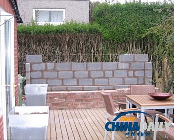 花園蛻變之前只是一個普通的后院。