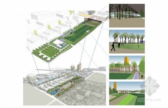 Will Bruder+合伙人景觀設(shè)計(jì)所設(shè)計(jì)的伯大尼中央商區(qū)