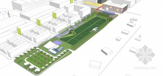 Will Bruder+合伙人景觀設(shè)計(jì)所設(shè)計(jì)的伯大尼中央商區(qū)