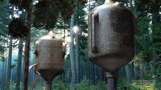 Antony Gibbon設計的樹屋Embryo