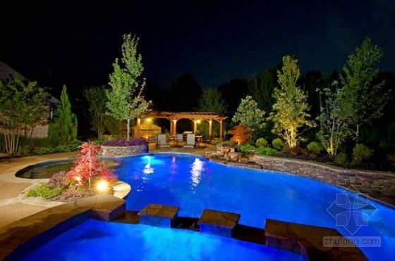 自由形態泳池的景觀設計