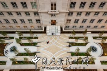 美國舊金山聯(lián)合國廣場“絲帶”庭院景觀設計